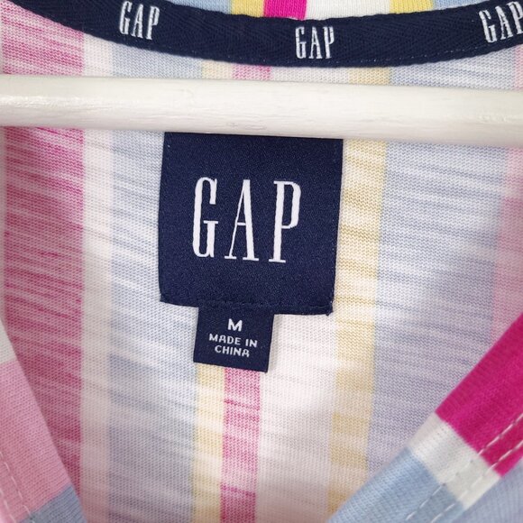 GAP Cotton Modal Striped Sleeveless Tiered Tank Dress - Picture 3 of 8